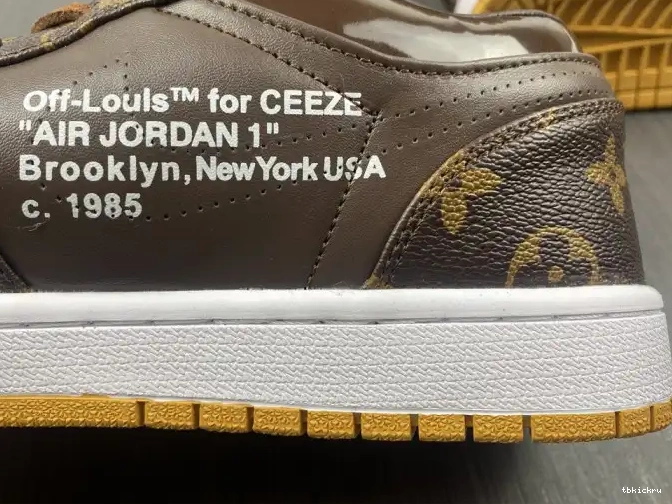 Reps TBkick x AJ1 LOW Air Off-Louis 1 Jordan OW 0617